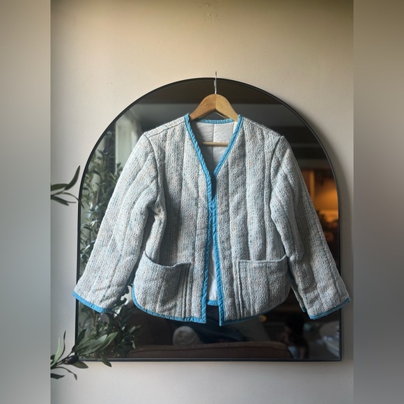 HANDMADE  up cycled quilted jacket | size small - Picture 2 of 4